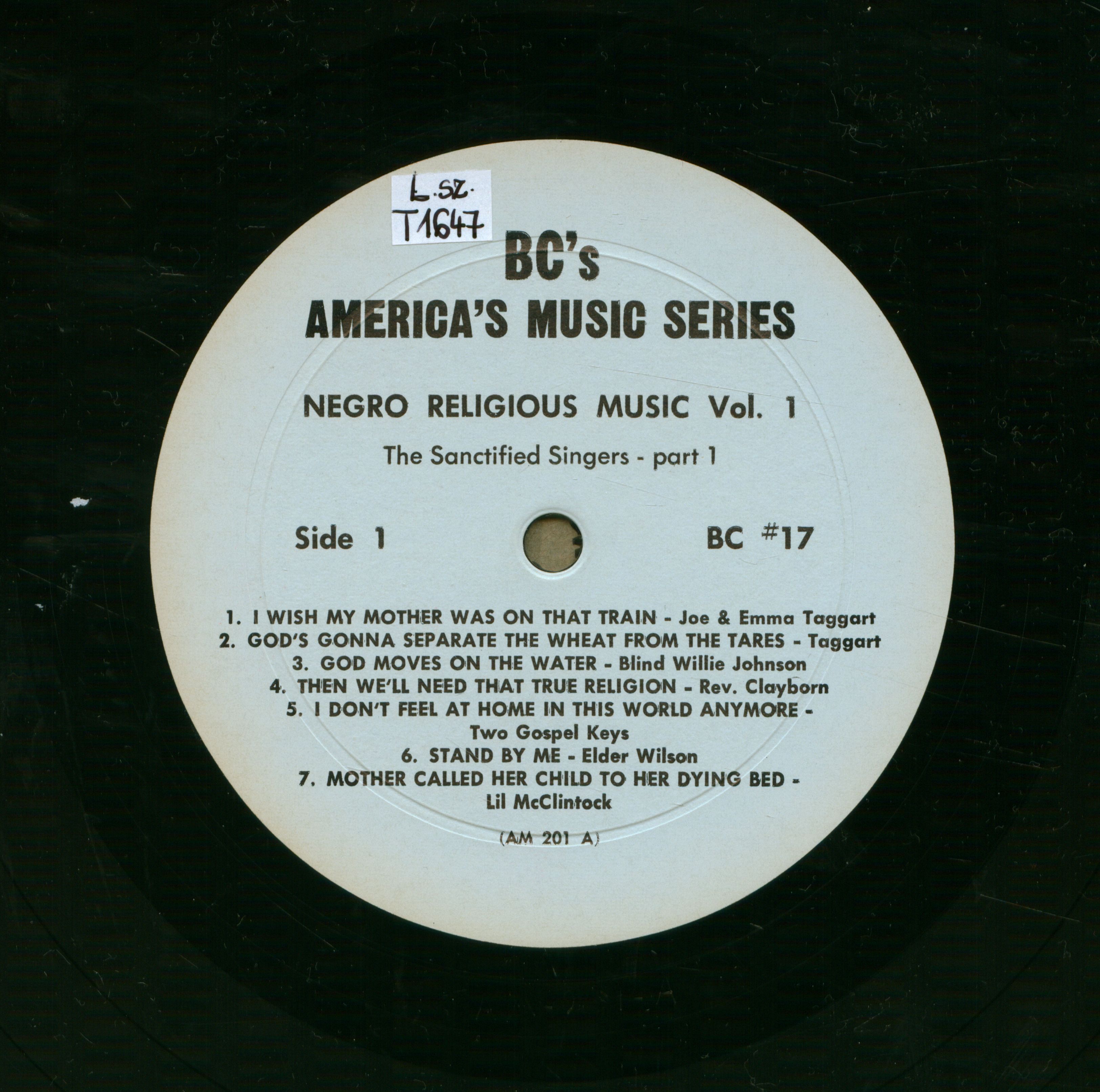 Negro religious music, vol. 1 [Hangfelvétel] the sanctified singers, part 1